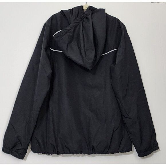 All In Motion Girls  S, L  Black Light Weight Water Resistant Rain Jacket - Picture 6 of 6